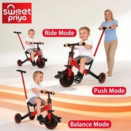 3IN1 Baby Tricycle Kids Bycycle Stroller Children Bike Balance Car Balance Bike Basikal Budak Hadiah