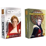 Coup Game Bundle Including Coup (The Dystopian Universe) and Coup Reformation Expansion by Indie Boa
