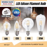 4W C35 G45 G95 ST64  LED Bulb E27 LED Edison Filament Bulb E27 Led Filament Bulb Retro Vintage Light