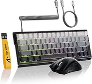 MAMBASNAKE ATTACK SHARK X68 HE Rapid Trigger Keyboard & R1 Mouse & 8KHz Coiled Cable Combinations, 0