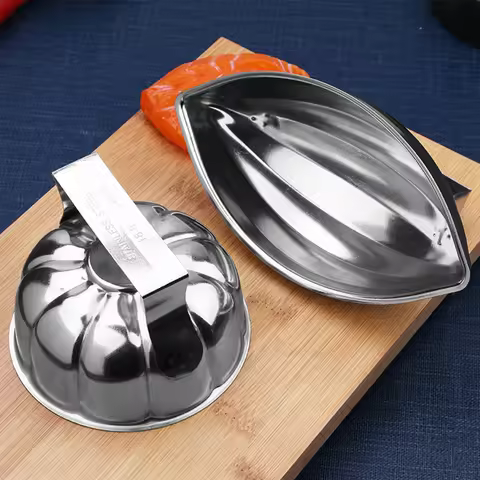 Baking Mold Pumpkin Shaped Onigiri Mold Stainless Steel Rice Ball Mold with Handle Pawpaw Shaped Ric