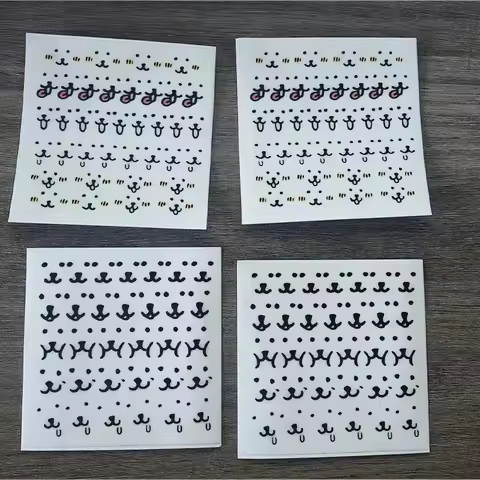 Popular Stickers Joke Bear Cute Little Expression Decorative Transfer JOKE BEAR Cartoon Crystal Tran