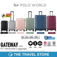 POLO WORLD PW901 Gateway PC Hardcase Luggage  กระเป๋าเดินทาง ล้อลาก โปโลเวิล์ด รุ่นเกทเวย์ มีรับประก