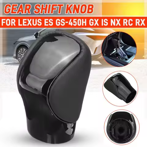 PU Leather Gear Shift Knob Shifter Lever Handle Stick For Lexus ES350 GS300 GS350 GX460 IS250 IS350 