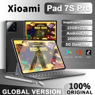 2025 Pad 7S Pro Mi Tablet Android 14 Snapdragon 8Gen2 22GB+2TB 20000mAh Global Version GPS 5G WiFi D