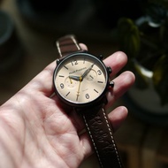 Hush Puppies 經典休閒雙時區手錶(HP7158)-象牙