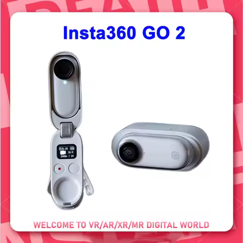 Insta360 Go 2 Camera Insta360 GO2 Thumb Camera with Lens Guard Waterproof Camera Tiny Action Camera 