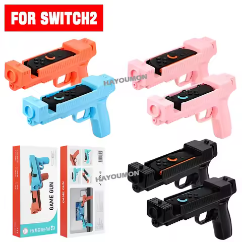 A Pair For Switch 2 Game Gun Shape Handgrip Controller Shooting Game Stock Gun Shape Easy Install Ga