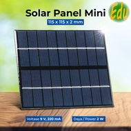 MATAHARI Solar Panel 9V 2W Solar Cell/ DIY Mini Solar Powered Electric Generator