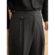 MALLAGO MEN Gurkha Pants Dark Grey