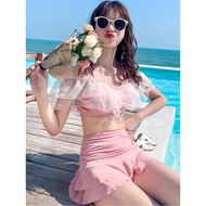 Monika YY04 Beachwear Women's 2-Piece Swimsuit Hanging Cable Short Skirt Sexy