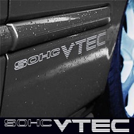 SOHC Vtec Honda Sticker Decal White 2pcs - Vinyl Waterproof Weatherproof