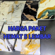 5-sheet Marble Vinyl Wall Paper 30 x 60 cm - Marble Granite Vinyl Floor Marble Cabinet Stickers Kitc