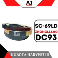 Belt SC69 Kubota Harvester DC93 Zhongliang Brand