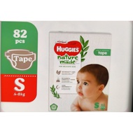 Huggies Naturemade Tape Diapers – Size S (82 pcs)