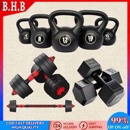 【10 ~ 40kg】 Dumbbell Set Dumbell Bumper Rubber Coated + 40CM Foam Connector Gym Home Fitness Deadlif