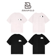 TNF men's round t-shirt with logo printed on high quality cotton