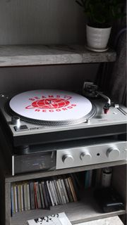 94新 Technics SL-1200 mk7 sl1200 turntable dj turntable直驅黑膠唱盤 黑膠機 蓋有花 盤功能正常 