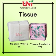 [Uniplastic Trading] Economy Serviette tissue Paper | Napkin Tissue 50gm± - Pink / White