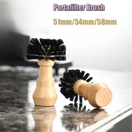 Natural Wood Portafilter Cleaner / Anti Bacteria Compatible Coffee Brush 51mm 54mm 58mm for Espresso