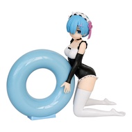 13cm Anime Figurine Re:Life In A Different World From Zero Rem Swim Ring Sexy Girl Action Figures Co