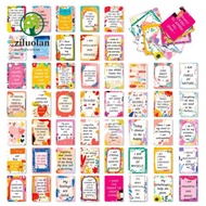 ZILUOLAN 50Pcs Inspirational Cards, Vintage Kraft Paper Uplifting Positive Affirmation Cards, Creati