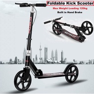 Adult Teen Dual Brake Kick Scooter Foldable from age 7 to adult.