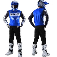 ชุดขี่จักรยาน Jersey ชุดเสื้อแข่งรถและกางเกงสำหรับรถจักรยานยนต์2023 TLD ชุดเกียร์สำหรับขี่มอเตอร์ไซค์