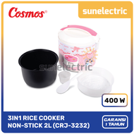 Cosmos CRJ-3232 Rice Cooker 3in1 Magic Com (2 Liter) CRJ 3232 / CRJ3232 - PINK