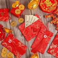 [Can Open A Unified Receipt] Foreign Trade Fabric Red Envelope Chinese New Year Wedding Gold Antique