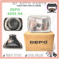 6052 H4 HEAD LAMP HICOM 2.8 4.3 FORD T3000 DEPO LORRY 13CM 18CM 5'' 7'' LIGHT SEAL BEAM PERKASA MTB1