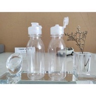Pet plastic bottle with flip cap 75ml 100ml 120ml transparent COMBO 10 BOTTLES water bottle bottle