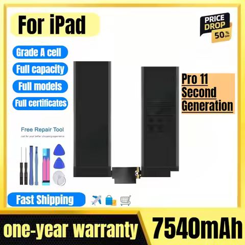 A2224/A2068/A2228/A2230 for IPad Pro 11 Second Generation Tablet Battery High Quality High Capacity 