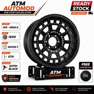 Sport Rim 18  LENSO MX-EBOLA Wheels 4x4 18x9 6H139.7 ET0 - READY STOCK