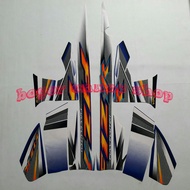 F1zr 2004 white motorcycle body sticker biru
