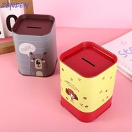 ZENDEN​ Cash Box Tinplate Save Money Birthday Gift Toy Cash Cabinet Toy For Kids Home Decoration Mon