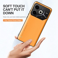 For Tecno Pova 6 Neo 2024 Casing Luxury PU Leather Case Tecno Pova 6 Neo Pova6 Neo Silicone Frame Sh