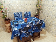 Sarung Kursi Meja Makan Kursi 4 Set Sarung Sandaran kursi Cover Taplak Meja