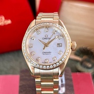 Omega Omega Omega Face Diamond Ring 18k Rose Gold 2165.75.00