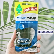 น้ำหอมปรับอากาศในรถยนต์ แบบเสียบช่องแอร์ Vent Weap (1 ซอง มี 4 ชิ้น) (Little Trees®) ใช้ได้นานถึง 60