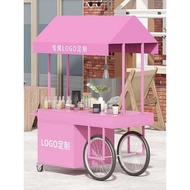 [READY STOCK] European Style Mobile Iron Float Stall Stall Night Market Snacks Outdoor Trolley Shopp