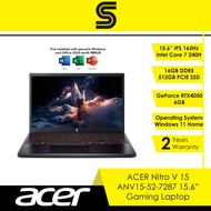 ACER Nitro V 15 ANV15-52-7287 Gaming Laptop - 15.6"/C7-240H/16GB DDR5/512GB SSD/RTX4050 6GB/Win11 Ho