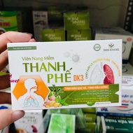 Thanh Phe DK3 soft capsule, supports cough relief, reduces phlegm, relieves sore throat