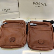 FOSSIL MAN BAG SPORT COURIER LEATHER