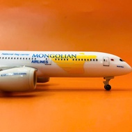 HIGH QUALITY MONGOLIAN AIRLINES "BOEING 787 DREAMLINER" METAL MODEL PLANE (FULLBOX) 1:400 SCALE