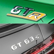 3D ABS Car Styling New S R Letter Trunk Emblem Logo Badge Sticker For Mercedes-Benz GTR GTS C63S E63