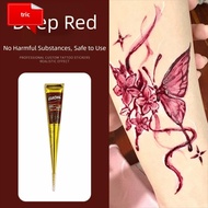 TRIC Henna Paste Cone, Black Brown Easy-To-Use Henna Tattoo Cream, Henna Tattoo Cream Temporary Semi