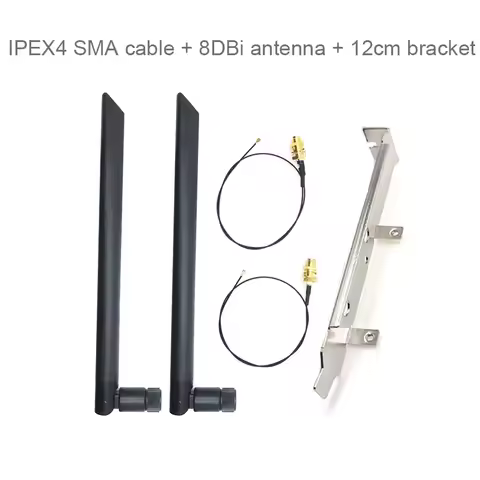 WIFI Antenna IPX4 pigtail To SMA Wireless Card 8DB Antenna with bracket for AX200 AX210 EM7455 BCM94