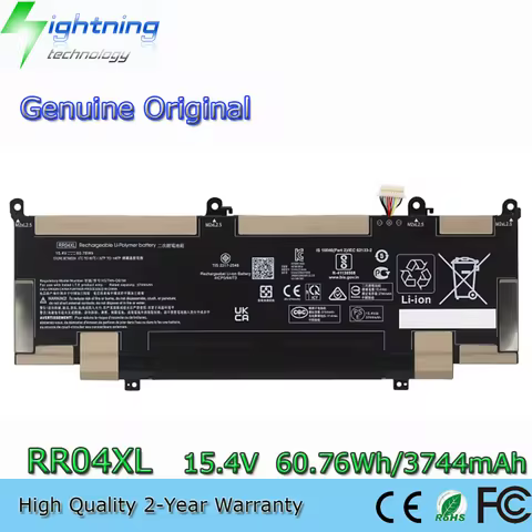 New Genuine RR04XL 15.4V 60.76Wh Original Battery for HP Spectre x360 13-AW L60213-2C1 HSTNN-DB9K HS