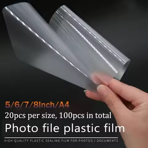 100pcs High Gloss Laminator Film Laminator Paper Photo Protection Pet+eva Plastifieuse For Roll Lami
